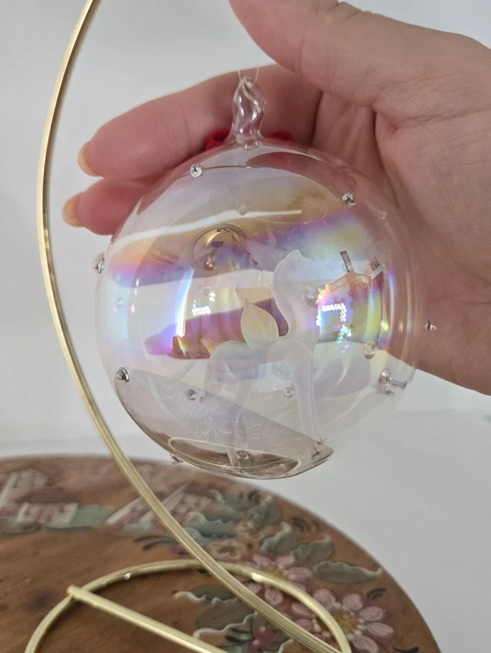 Vintage Nordstrom Crystal Pegasus Ornament Rare Collectible Christmas Holiday
